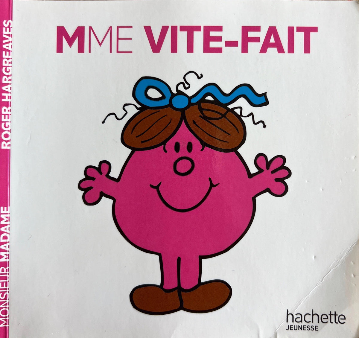 Monsieur Madame - Mme Vite-Fait - Book in French – My French bookstore