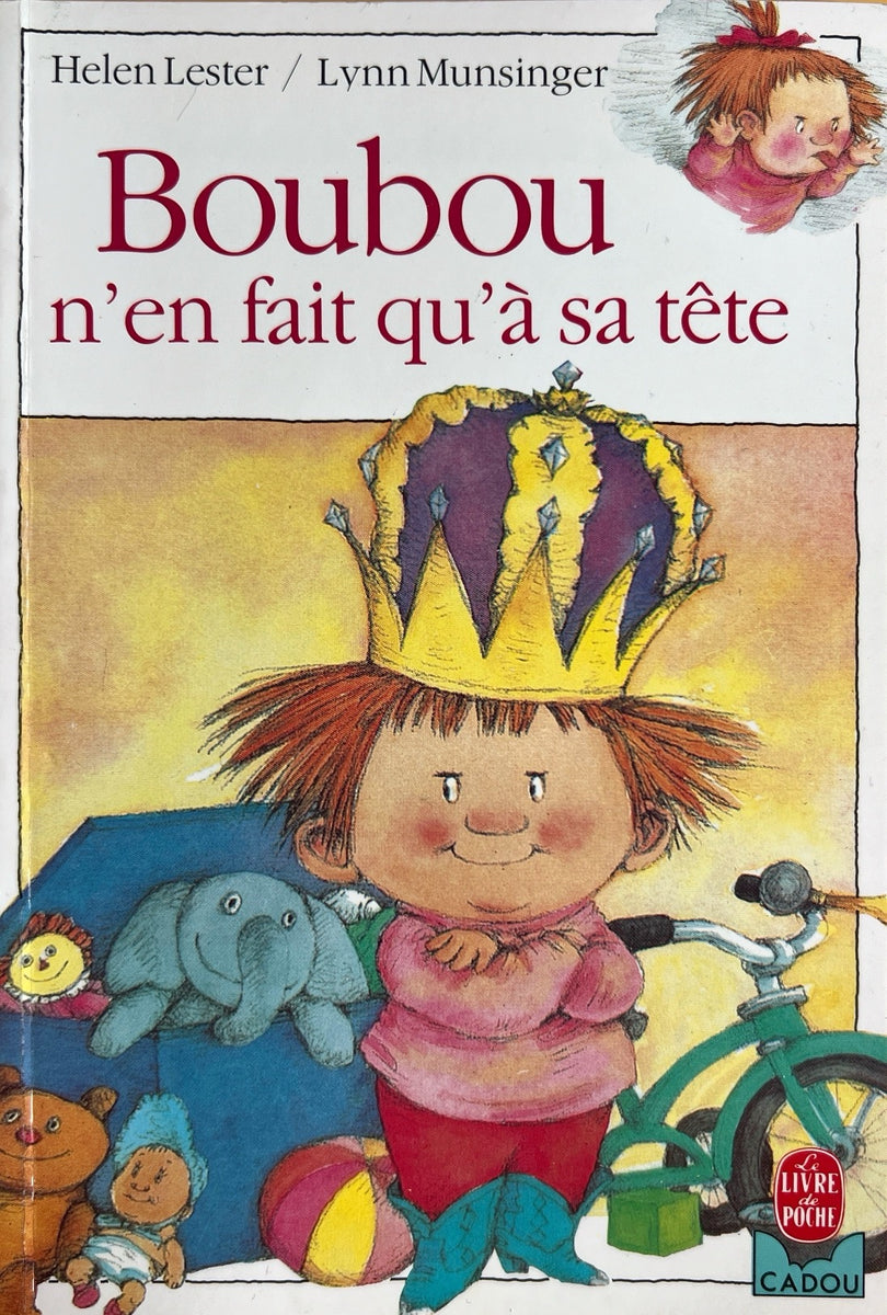 Boubou n'en fait qu'à sa tête by Helen Lester - Book in French – My ...
