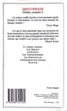 Théatre complet d' Aristophane 2 back