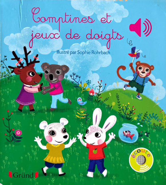 Comptines et jeux de doigts - Livre sonore