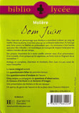 Don Juan by Molière - Biblio Lycée back