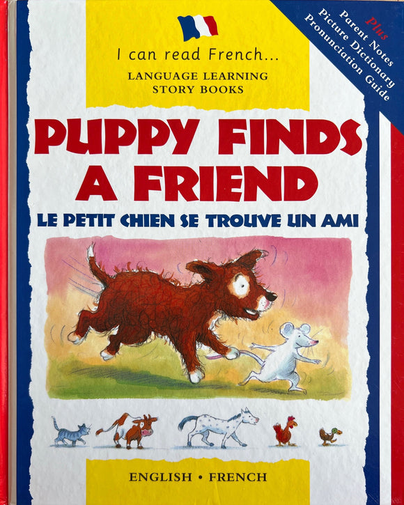 Puppy finds a friends - Le petit chien se trouve un ami